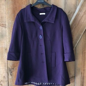 RICKIS purple lined blazer size 16